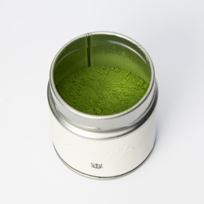 01 Oromatcha – matcha ceremonialna z pierwszego zbioru, puszka 30 g – zdjęcie 2